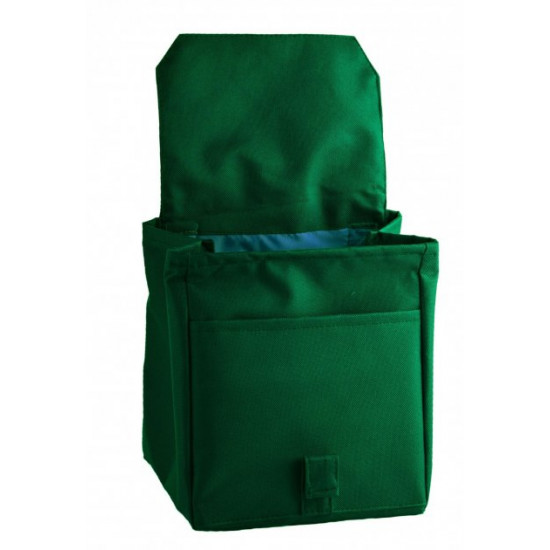 Thermo bag Dolphin Lunch bag with embroidery My lunch. Dark green