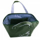 Dolphin lunch bag with zipper and My lunch embroidery. Khaki