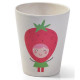 Children's glass Fissman Strawberry 300 ml bamboo fiber 8358