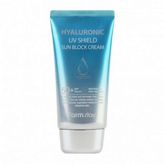  Увлажняющий солнцезащитный крем FARMSTAY HYALURONIC UV SHIELD SUN BLOCK CREAM - 70 мл