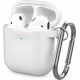  Классический Силиконовый чехол AhaStyle с карабином для Apple AirPods White (AHA-01060-WHT)