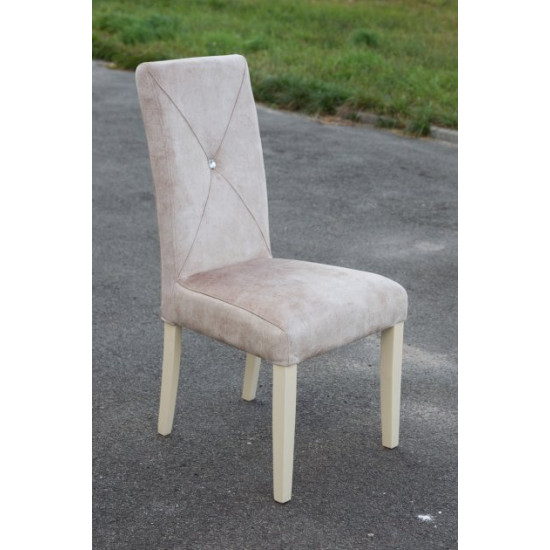 Wooden dining chair Mix furniture Dimas ivory+beige