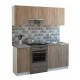 Kitchen ROKO 180cm chipboard White + Sonoma Oak (20200030735)