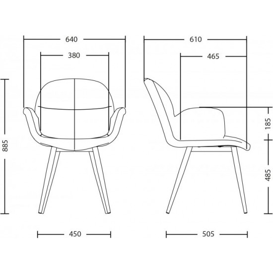 Chair Nowy Styl MICHEL ordf HN BLACK (BOX-1) SORO-65