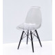 Dining chair Onder Mebli NIK SMOKED BK