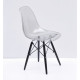 Dining chair Onder Mebli NIK SMOKED BK