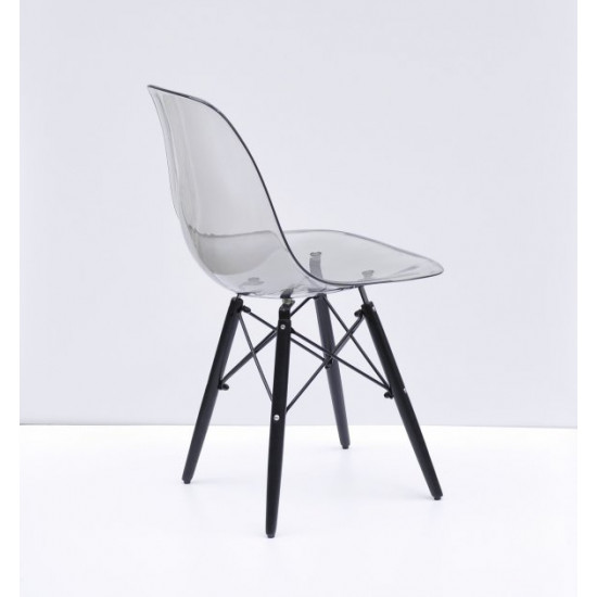 Dining chair Onder Mebli NIK SMOKED BK