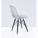 Dining chair Onder Mebli NIK SMOKED BK