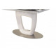 Ceramic folding dining table Vetro TML-825 white marble color