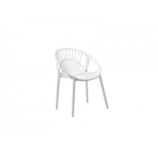 Plastic chair Vetro VT-P-09 white