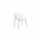 Plastic chair Vetro VT-P-09 white