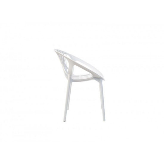 Plastic chair Vetro VT-P-09 white