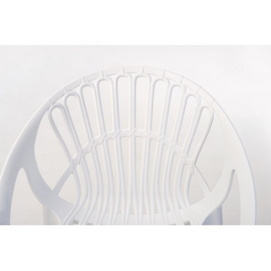 Plastic chair Vetro VT-P-09 white