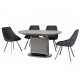 Folding glass dining table Vetro TMM-56 color gray