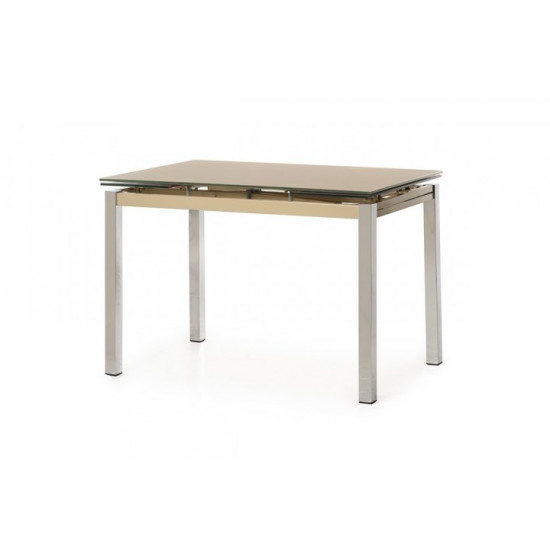 Folding glass dining table Vetro T-231 mocha