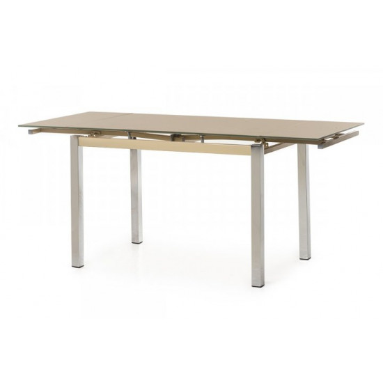 Folding glass dining table Vetro T-231 mocha