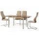 Folding glass dining table Vetro T-231 mocha