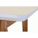 Folding glass dining table Vetro TM-72 white