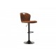 Bar chair Vetro VT-B-102 artificial nubuck brandy color