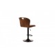 Bar chair Vetro VT-B-102 artificial nubuck brandy color