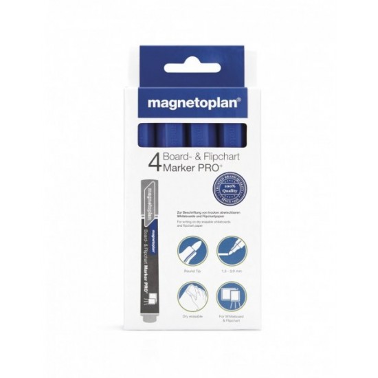  Маркеры универсальные для доски и флипчарта Magnetoplan PRO+ Blue Set (1228103)