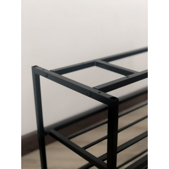 Shoe rack RS-100 Sonoma oak truffle Black