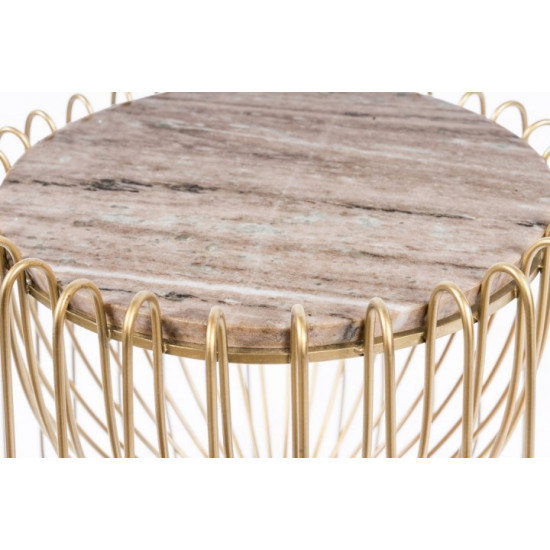 Table Arhome Spider M225 Brown/Gold LTYOM-BRW