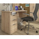 A desk for an office or a children's room made of chipboard Student Simple Sokme Sonoma oak