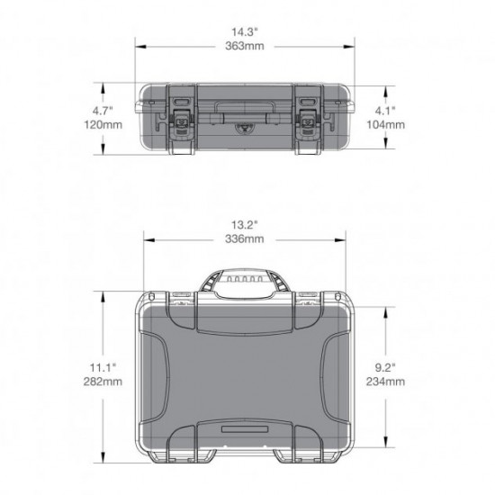 Waterproof plastic case with foam Nanuk Case 910 With Foam Olive (910-1006)