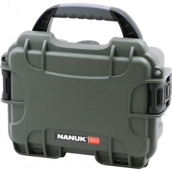 Waterproof plastic case with foam Nanuk Case 903 With Foam Olive (903-1006)