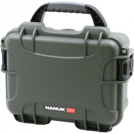  Водонепроницаемый пластиковый кейс с пеной Nanuk Case 904 With Foam Olive (904-1006)