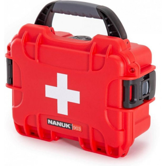  Водонепроницаемый пластиковый кейс Nanuk Case 903 First Aid Logo Red (903-FSA9)