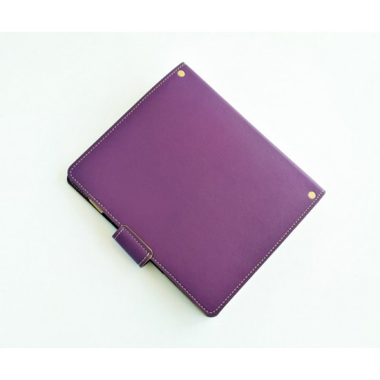 Organizer cover with rings, purple, for notepad, diary, planner, A5, eco leather, Unbranded