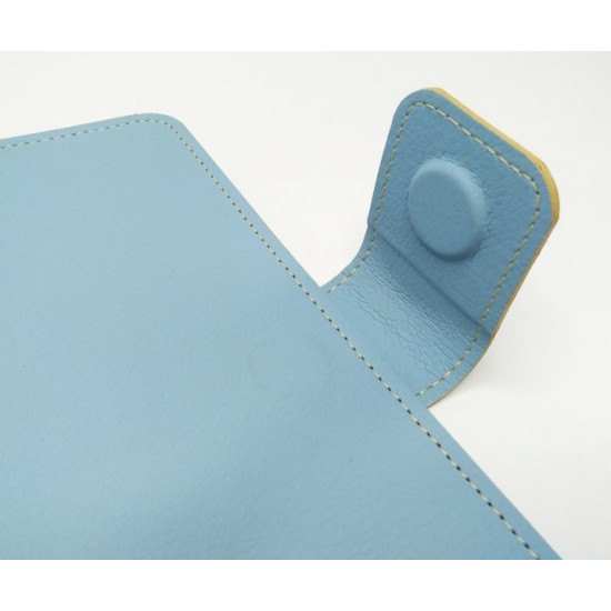 Cover-organizer on rings, blue, for notepad, diary, planner, A5, eco leather, Unbranded