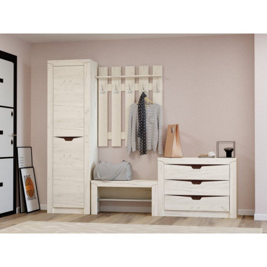 Hallway Liberty Set 2 Omni House Craft Oak White 250x38x207cm