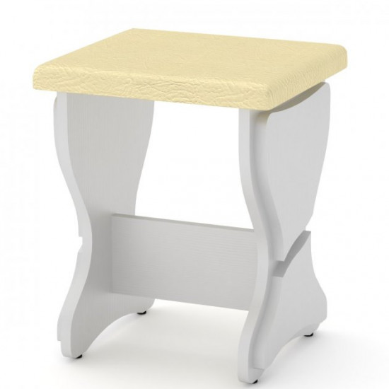 Kitchen stool with pads Kompanit T-3 alba (white)