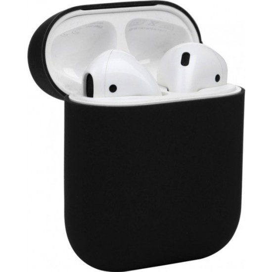  Силиконовый чехол iTrand Apple Airpods 1,2 Черный