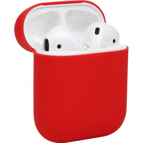  Силиконовый чехол iTrand Apple Airpods 1,2 Красный