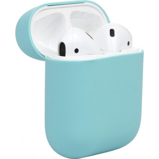  Силиконовый чехол iTrand Apple Airpods 1,2 Бирюзовый