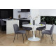 Dining table Vetro Mebel T-321 White (T-321-civella-wht-mrbl)