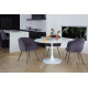 Dining table Vetro Mebel T-321 White (T-321-civella-wht-mrbl)