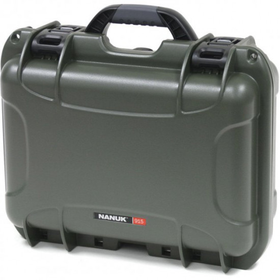 Waterproof plastic case with foam Nanuk Case 915 With Foam Olive (915-1006)