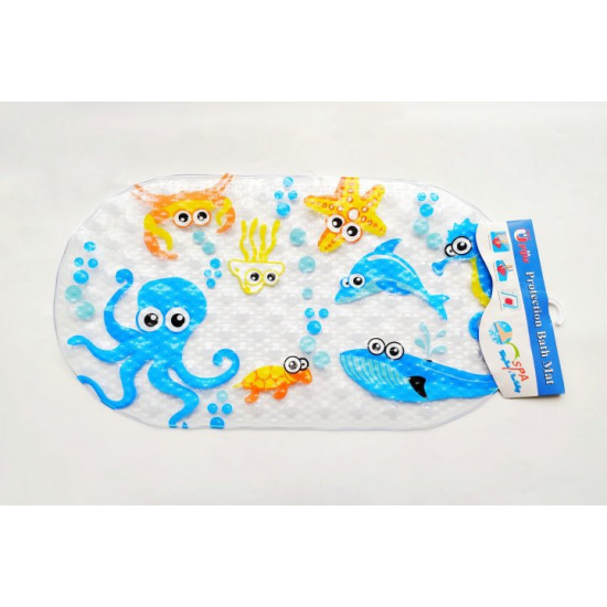 Anti-slip mat Bambi AK123 for the bathroom Sea inhabitants