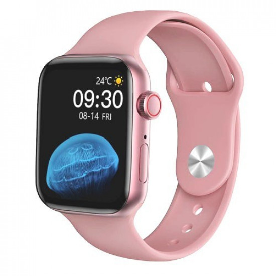 Smart Watch Series 6 HW22, 44mm Aluminium, голосовий виклик, pink