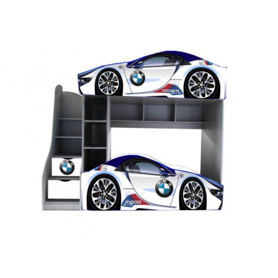 Bunk bed machine Viorina Deko BMW White