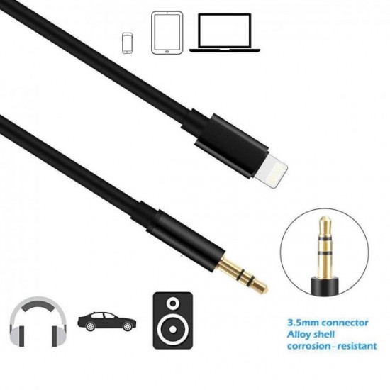  Аудиокабель Splitter Lightning/AUX 3.5mm