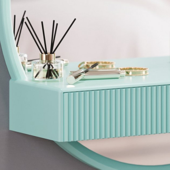 Hanging dressing table with mirror Fenster Bonjour Turquoise