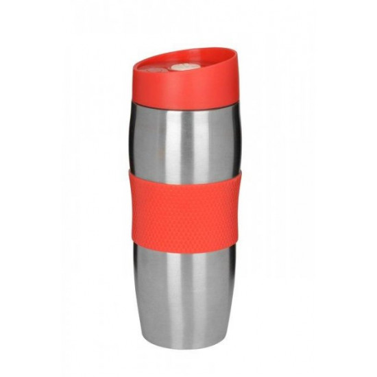 Round stainless steel thermal mug V 380 ml (pcs)