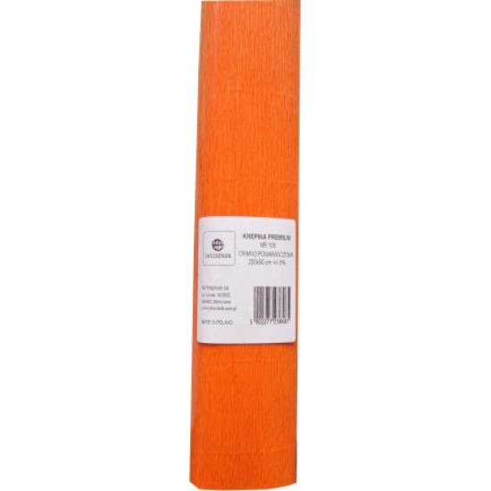 Corrugated paper Interdruk Premium rolled 160 g/m2 200x50 cm Orange (238481)