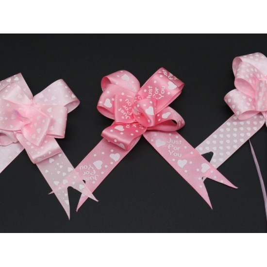 Polypropylene gift bow 5x8 cm Pink (BN-624-13)